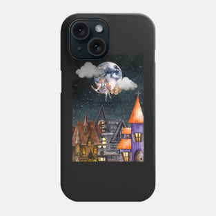 Flying Witch Halloween Night Phone Case