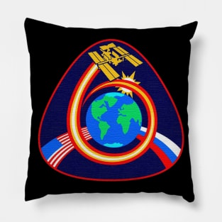 Black Panther Art - NASA Space Badge 76 Pillow