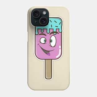 Funny Ice Pop Ice Cream Face Phone Case