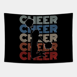 Retro Cheerleading Cheerleader Tapestry