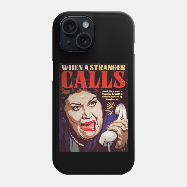 When A Stranger Calls Phone Case by nordacious