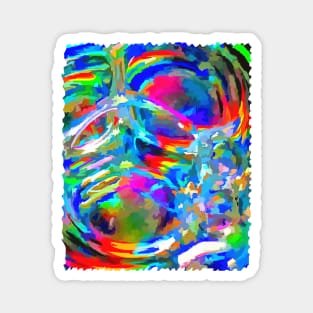 Colorful bright bubbles Magnet