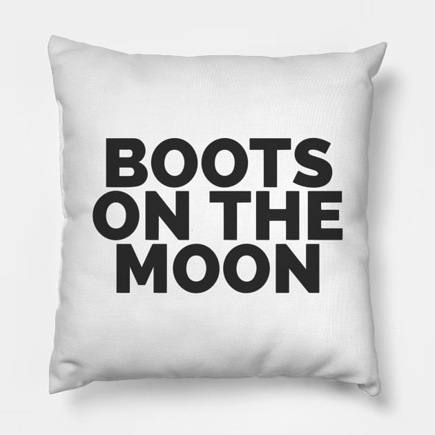 Boots On The Moon Pillow by Red Wolf Rustics And Outfitters