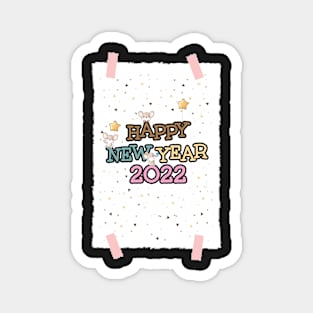 2022 happy new year celebration Magnet