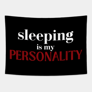 Most Likely to Take a Nap, Sleeping Is My Personality Funny Tapestry