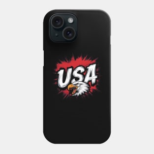 Rebel Spirit: USA Graffiti Eagle Phone Case