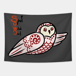 Soul Of Wild Owl Tapestry