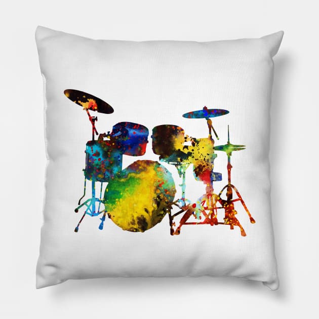 Drums Pillow by erzebeth