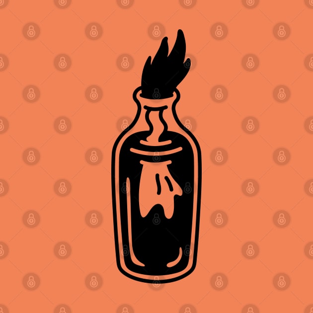 Molotov Fire Bottle by Strymon Art