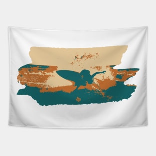 Texas Style Lone Surfer Tapestry