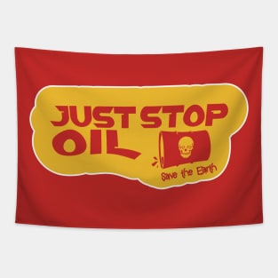 Just Stop Oil Save The Earth Tapestry