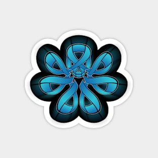 Lymphedema Ribbon HYDRA Symbol Magnet