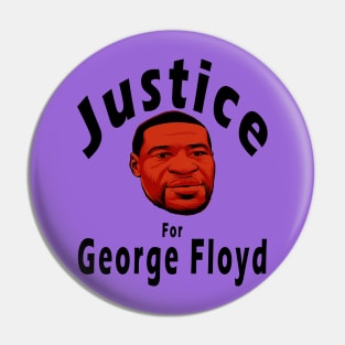 Justice For George Floyd I can't Breathe Pin