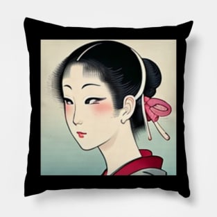 Oriental art Pillow