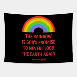 Rainbow God's Promise Genesis 6:13-22 Tapestry