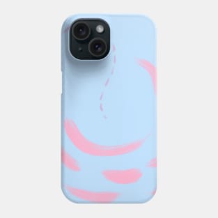 Minimalist Blue Shadow Abstract Art Phone Case