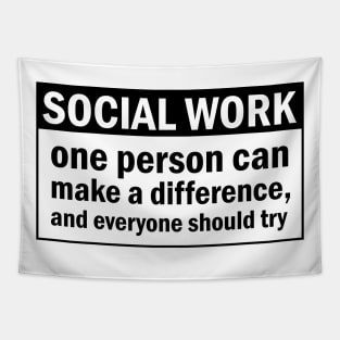 Social Work Positive Quote Tapestry