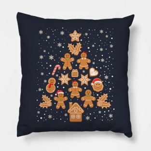 Gingerbread Christmas tree baking Pillow