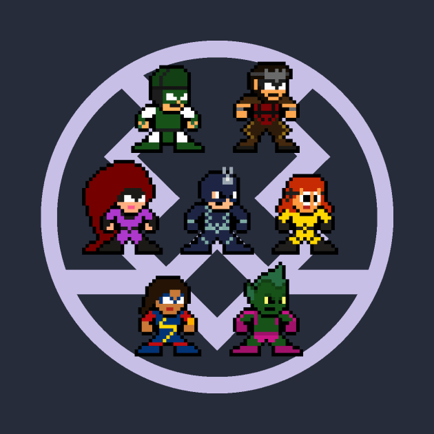 The Inhumans 8bit Pixel Art by 8-BitHero