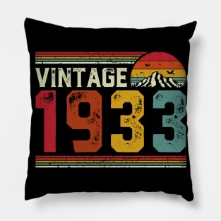 Vintage 1933 Birthday Gift Retro Style Pillow