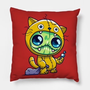 doodle monster costume Pillow