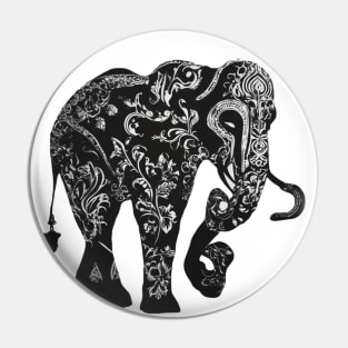 Elephant Shadow Silhouette Anime Style Collection No. 127 Pin