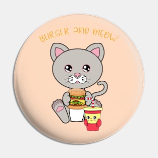 All I Need is burger and cats, burger and cats Pin