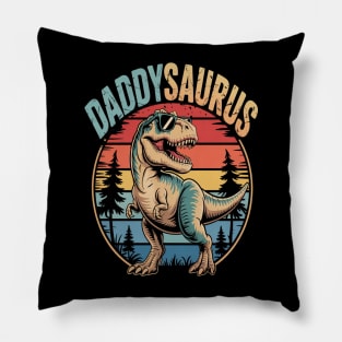 Daddysaurus T Rex Dinosaur DaddySaurus Birthday Father's Day Pillow