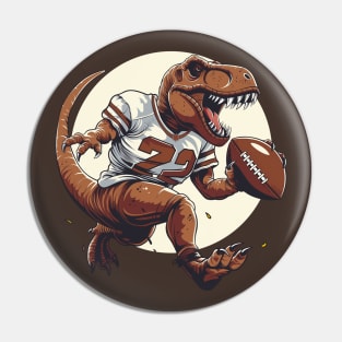 T-Rex American Football Player Pin