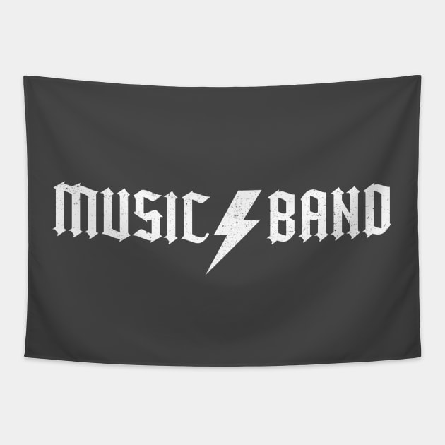 Music Band (white) Tapestry by Third Unit