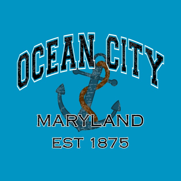 Ocean City Maryland Anchor by RangerTees