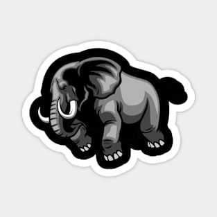 Raging Elephant Magnet