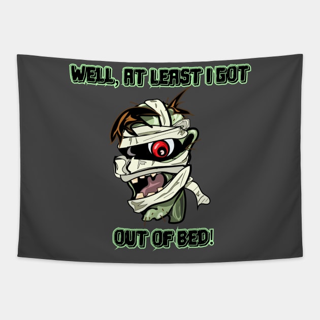 Zombie, get out of bed! Tapestry by Overcast Studio