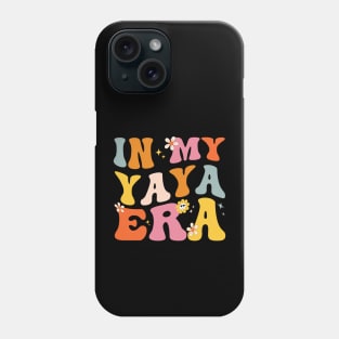 In My Yaya Era Funny Sarcastic Groovy Retro Mothers Day Phone Case