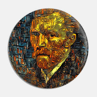 Van Gogh self portrait art Pin