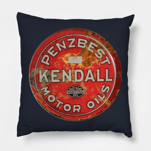 Kendall Motor Oil Pillow by Midcenturydave