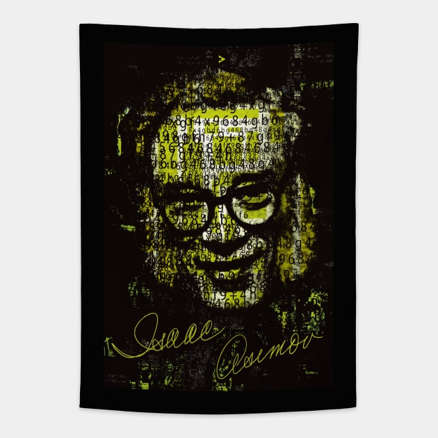 Isaac Asimov - A Scientist and a Writer Tapestry by Exile Kings 