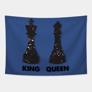 King & Queen Chess figures Tapestry