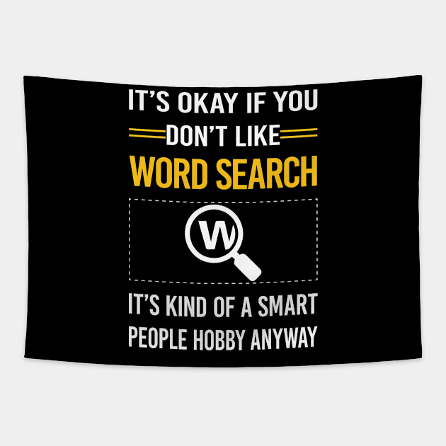 Funny Smart People Word Search Tapestry by Happy Life