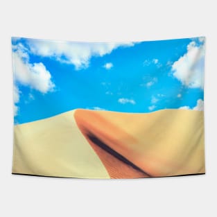 The Sahara Desert With Blue Sky Tapestry