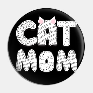 Cat Mom Lady Woman Lover Gift Kitty Kitten Cute Pin