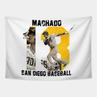 San Diego Padres-Machado White Tapestry