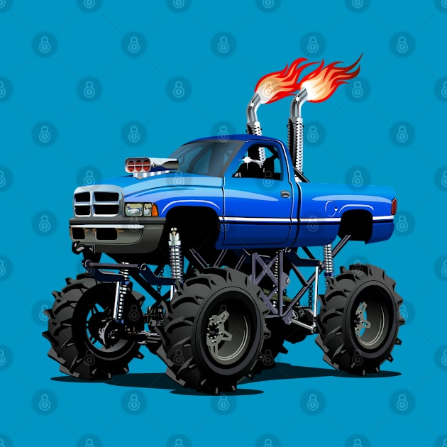 Cartoon monster truck by Mechanik