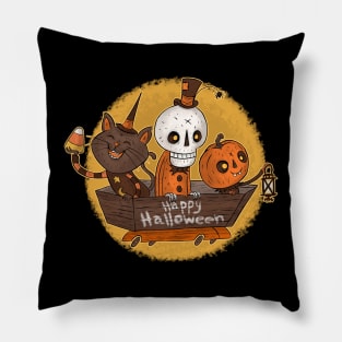 On The Way To Halloween Pillow