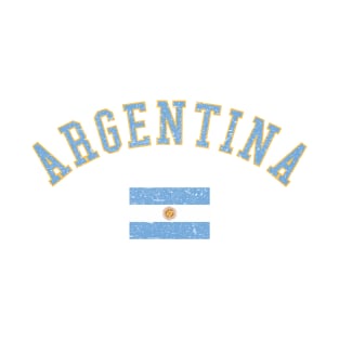 Argentina Flag Vintage T-Shirt