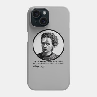 Marie Curie Portrait Phone Case