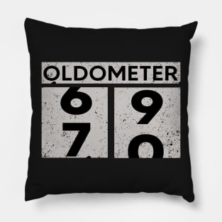 Oldometer 69-70 | 70th Birthday Gift Pillow