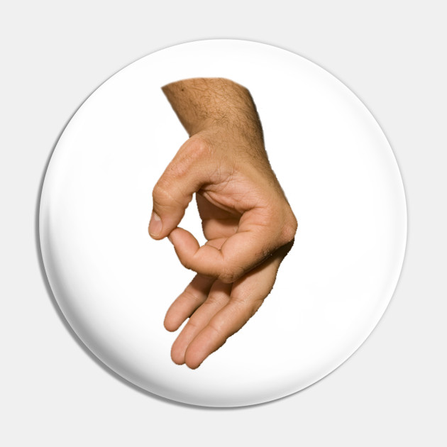 Finger Circle Meme Pin Teepublic