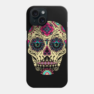 Day of the Dead Deco Skull 3 Phone Case