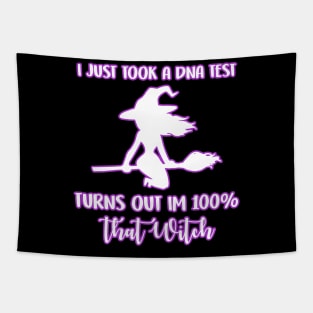 Halloween Witch Costume DNA Funny Song Tapestry